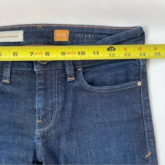 Anthropologie Pilcro & the Letterpress Stet Mid-rise Jeans Dark Rinse Size 25 - Picture 10 of 12